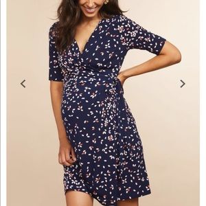 Motherhood wrap dress